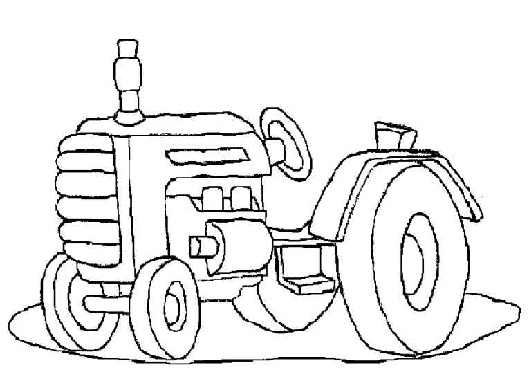 Desenho de Tractor para Colorir - Colorir.com