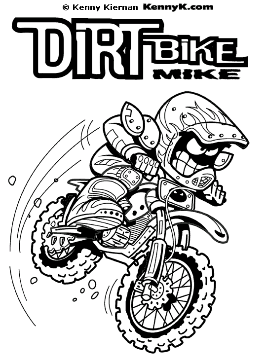 Desenhos de Motocross para Colorir