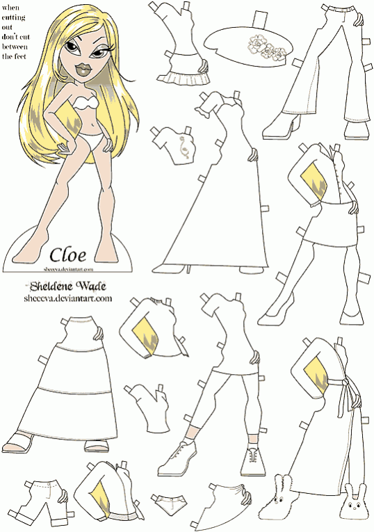 Bonecas de Papel Cloe