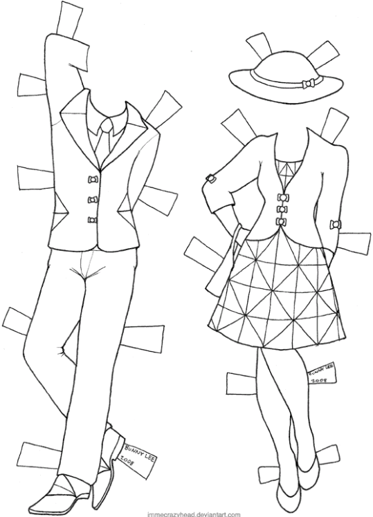 Bonecas de Papel Paul Nancy 1