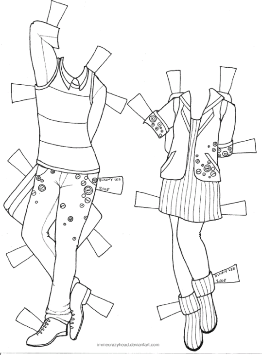 Bonecas de Papel Paul Nancy 4