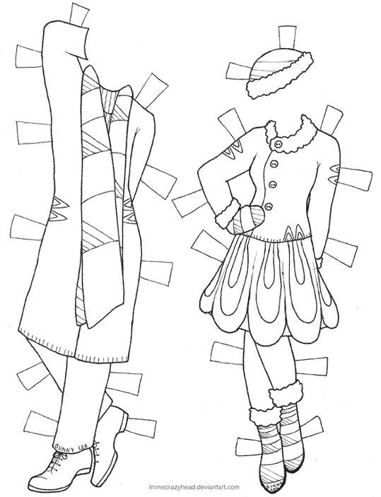 Bonecas de Papel Paul Nancy 5