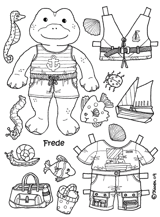 Bonecas de Papel Frede