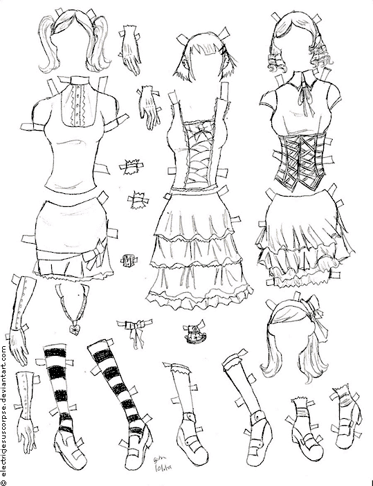 Bonecas de Papel Poser 2
