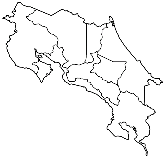 Geografia e Mapas Costa Rica
