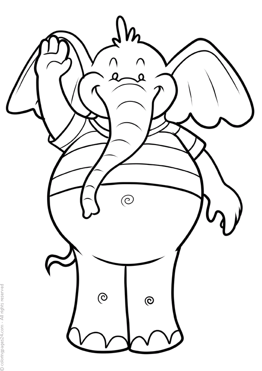 Desenhos para colorir – Elefante