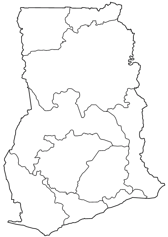 Geografia e Mapas Ghana