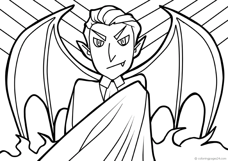 Desenho de Vampiro para colorir  Desenhos para colorir e imprimir