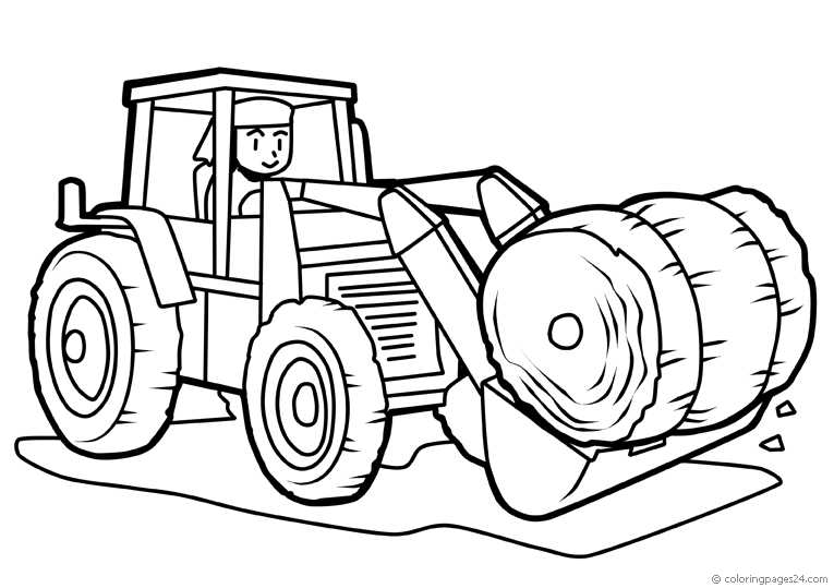 Desenho de Tractor para Colorir - Colorir.com