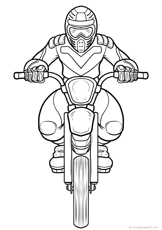 Desenhos de Motocicleta para Colorir