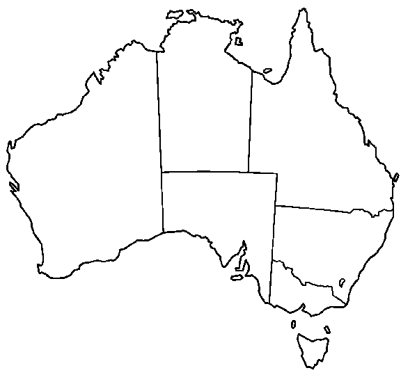 Geografia e Mapas Australia